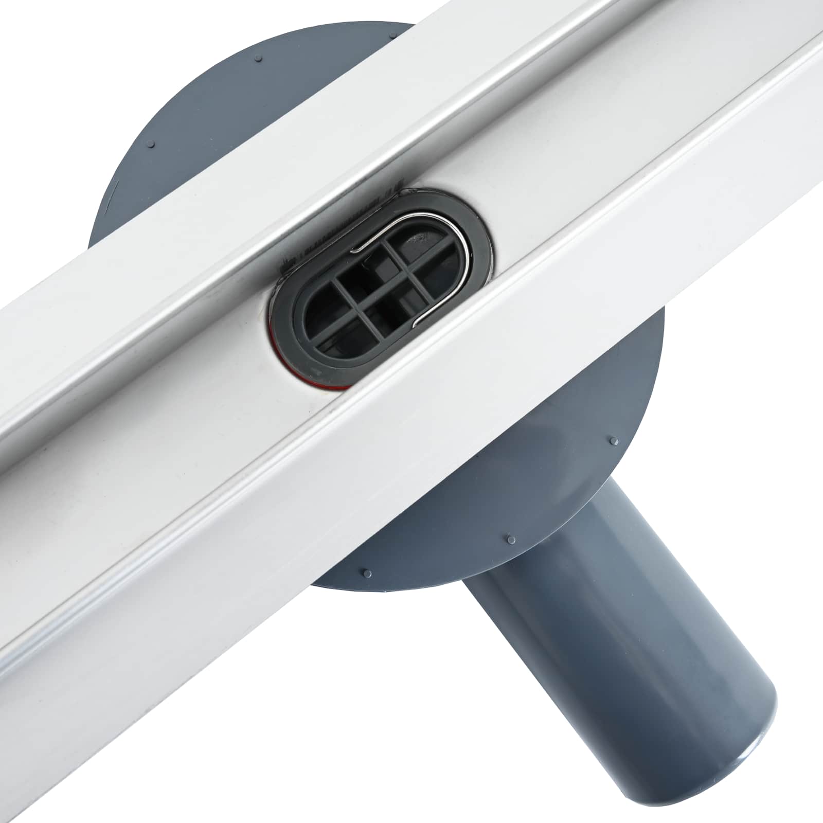 360° odtok za tuš s tankskim modelom srebrna 90 cm - slika 9