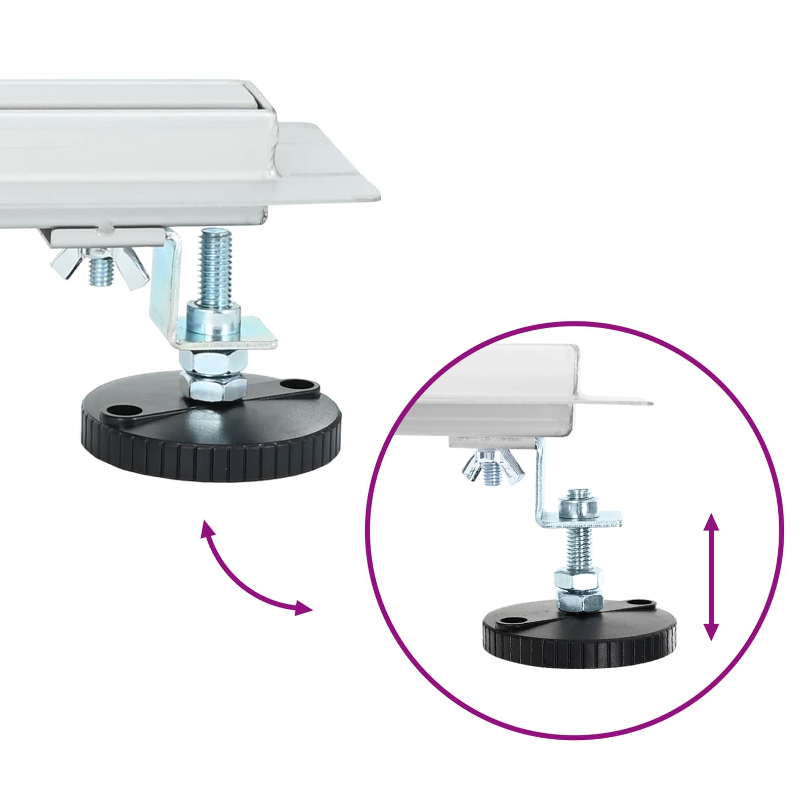 360° odtok za tuš s tankskim modelom srebrna 90 cm - slika 11