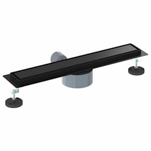 Sprchový odtok 2 v 1 s 360° sifonem Černá 60 cm - obrázek 6
