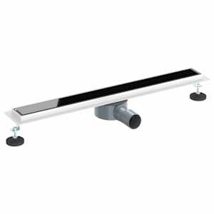 Sprchový odtok s skleněným víkem a 360° sifonem Černá 70 cm - obrázek 2