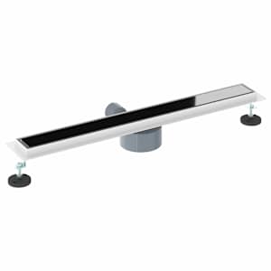 Sprchový odtok s skleněným víkem a 360° sifonem Černá 70 cm - obrázek 6