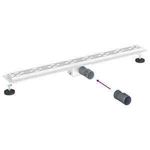 Sprchový odtok s designem linie Stříbrná 90 cm - obrázek 12