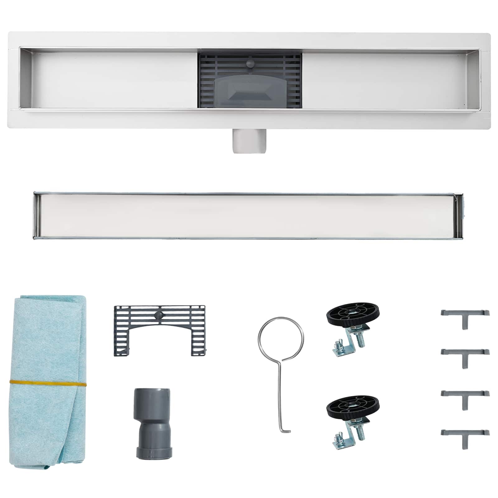 Odvod za prho s stekleno zaščito Črna 100 cm - slika 10