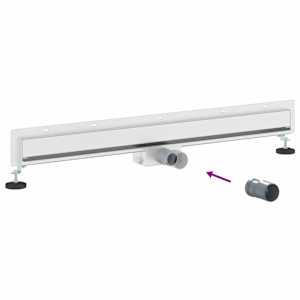 Nástěnný sprchový odtok Stříbrná 90 cm Nerezová ocel 304 - obrázek 12