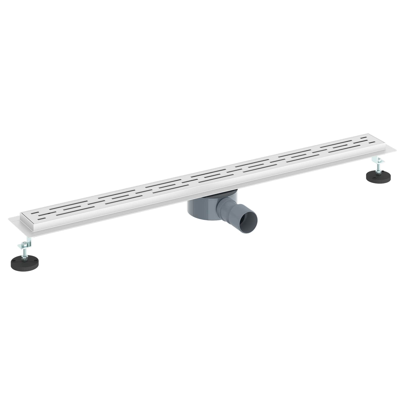 Duša noteka ar stikla vāku un 360° sifonu Sudraba 90 cm