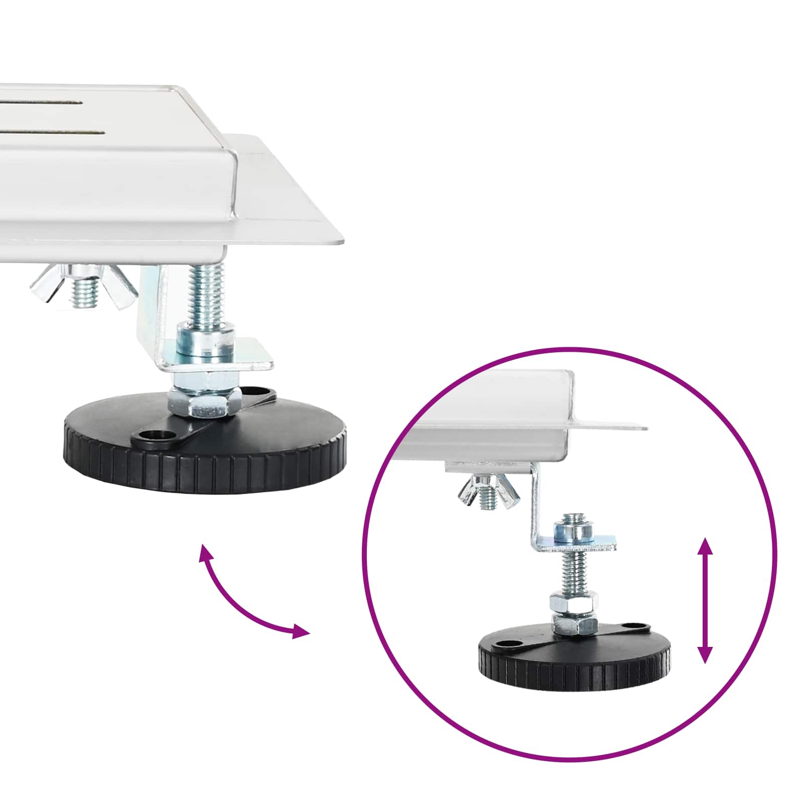 Tuš odtok Stekleni pokrov s 360° sifonom srebrna 90 cm - slika 11