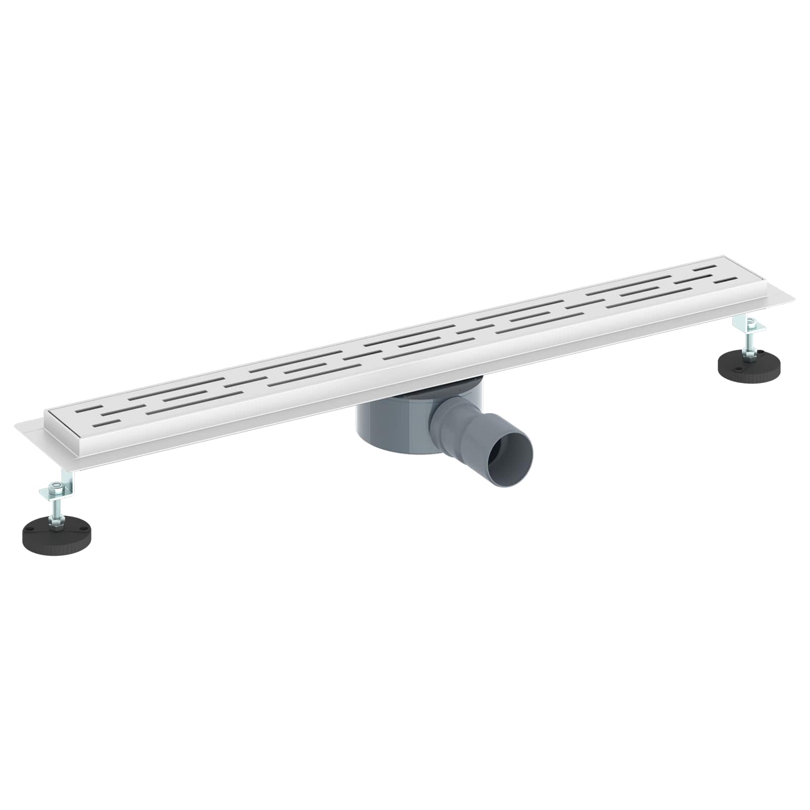 Duša noteka ar stikla vāku un 360° sifonu Sudraba 70 cm