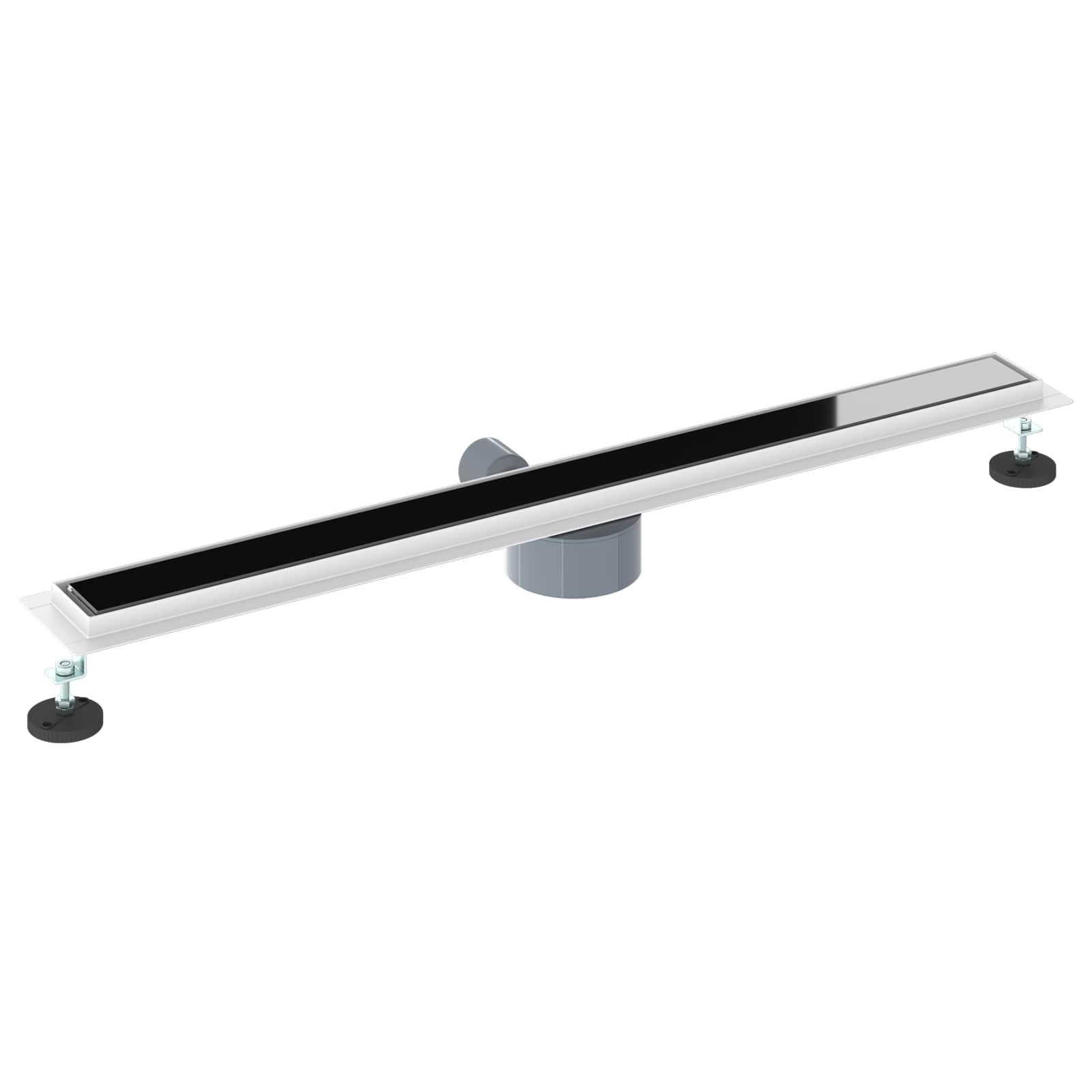 Tuš odtok Stekleni pokrov s 360° sifonom Črna 90 cm - slika 6