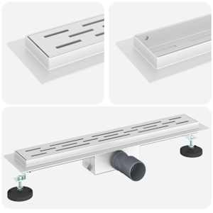 Sprchový odtok s designem linie Stříbrná 60 cm - obrázek 2