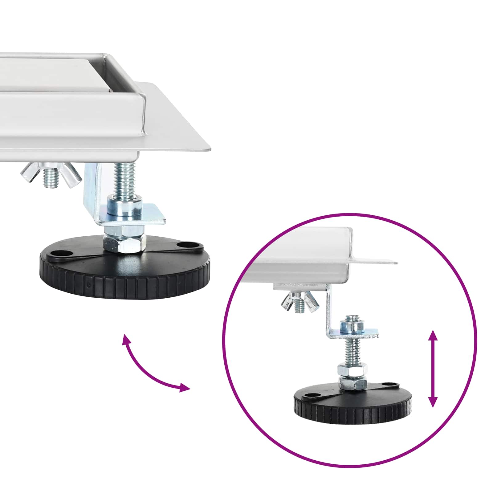 Tuš odtok 2-v-1 z 360° sifonom srebrna 90 cm - slika 11