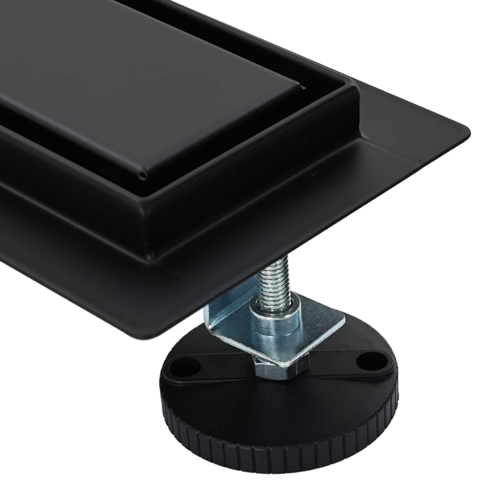 Tuš odtok 2-v-1 z 360° sifonom Črna 70 cm Nerjaveče jeklo 304 - slika 8