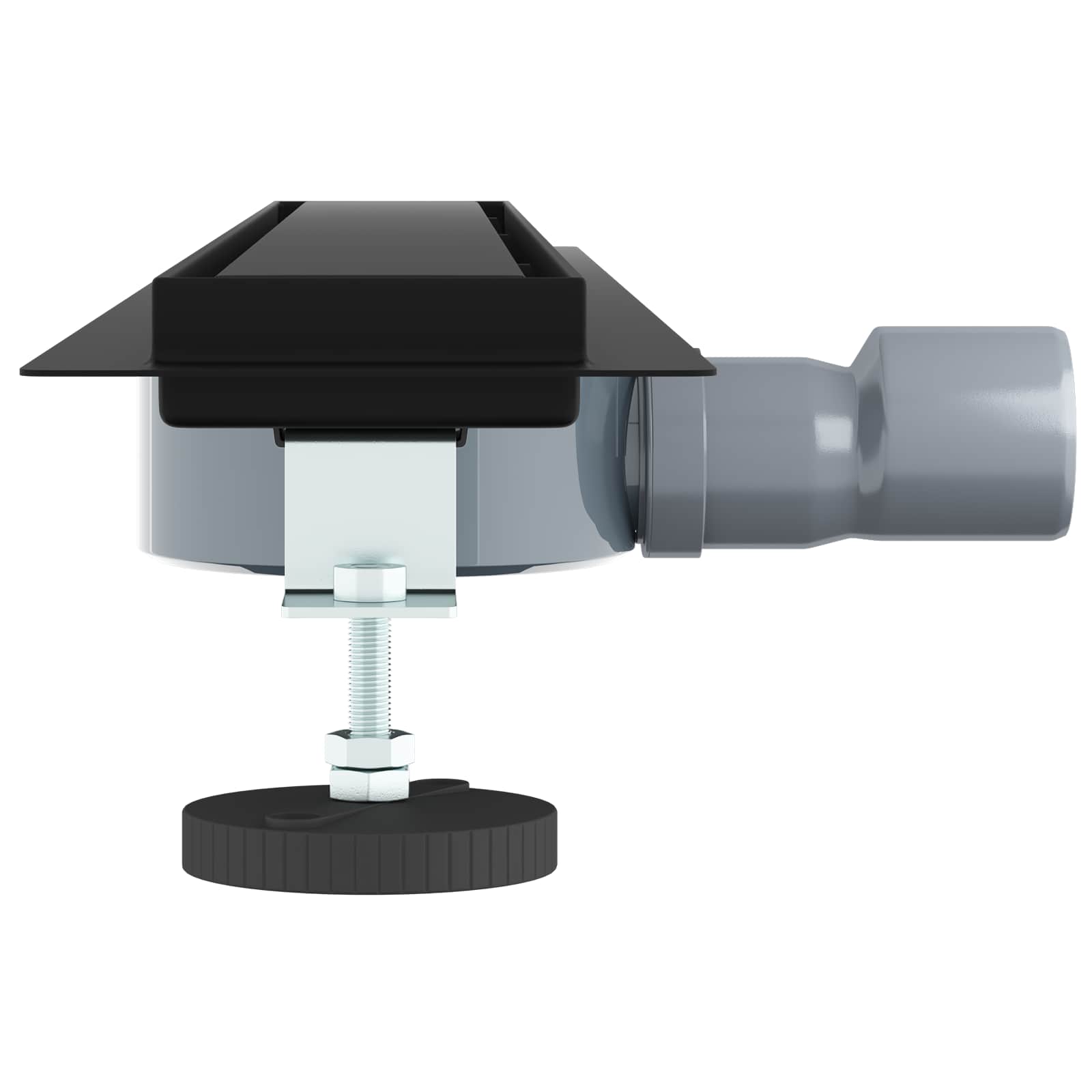 Tuš odtok 2-v-1 z 360° sifonom Črna 70 cm Nerjaveče jeklo 304 - slika 5