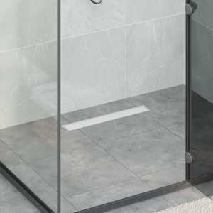 Tuš odtok 2-v-1 z 360° sifonom srebrna 54 x 11 x 9,5 cm