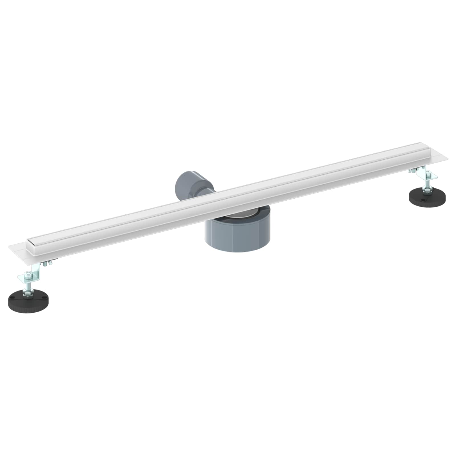 360° odtok za tuš s tankskim modelom srebrna 70 cm - slika 6