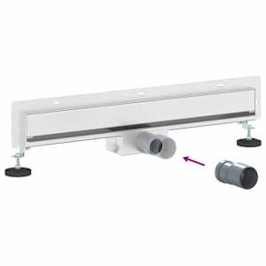 Nástěnný sprchový odtok Stříbrná 60 cm Nerezová ocel 304 - obrázek 12