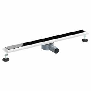 Sprchový odtok s skleněným víkem a 360° sifonem Černá 80 cm - obrázek 2