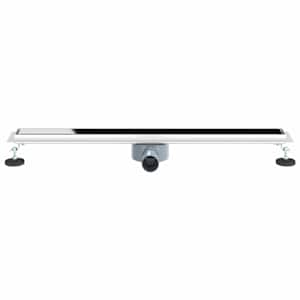 Sprchový odtok s skleněným víkem a 360° sifonem Černá 80 cm - obrázek 4