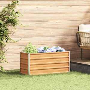 Vrtna visoka greda Svetlo rjava 100 x 40 x 45 cm