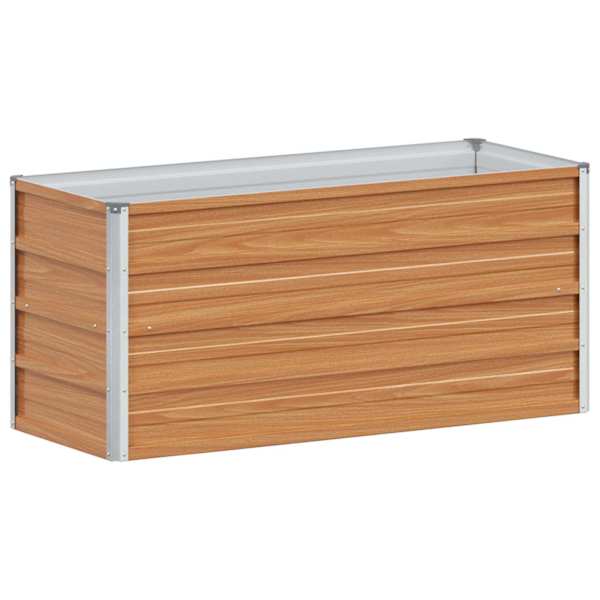 vidaXL K&otilde;rgendatud aia taimelava Helepruun 100 x 40 x 45 cm