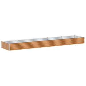 vidaXL K&otilde;rgendatud aia taimelava Helepruun 485 x 100 x 36 cm