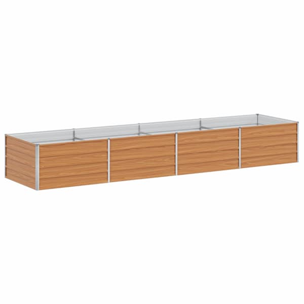vidaXL K&otilde;rgendatud aia taimelava Helepruun 320 x 80 x 45 cm