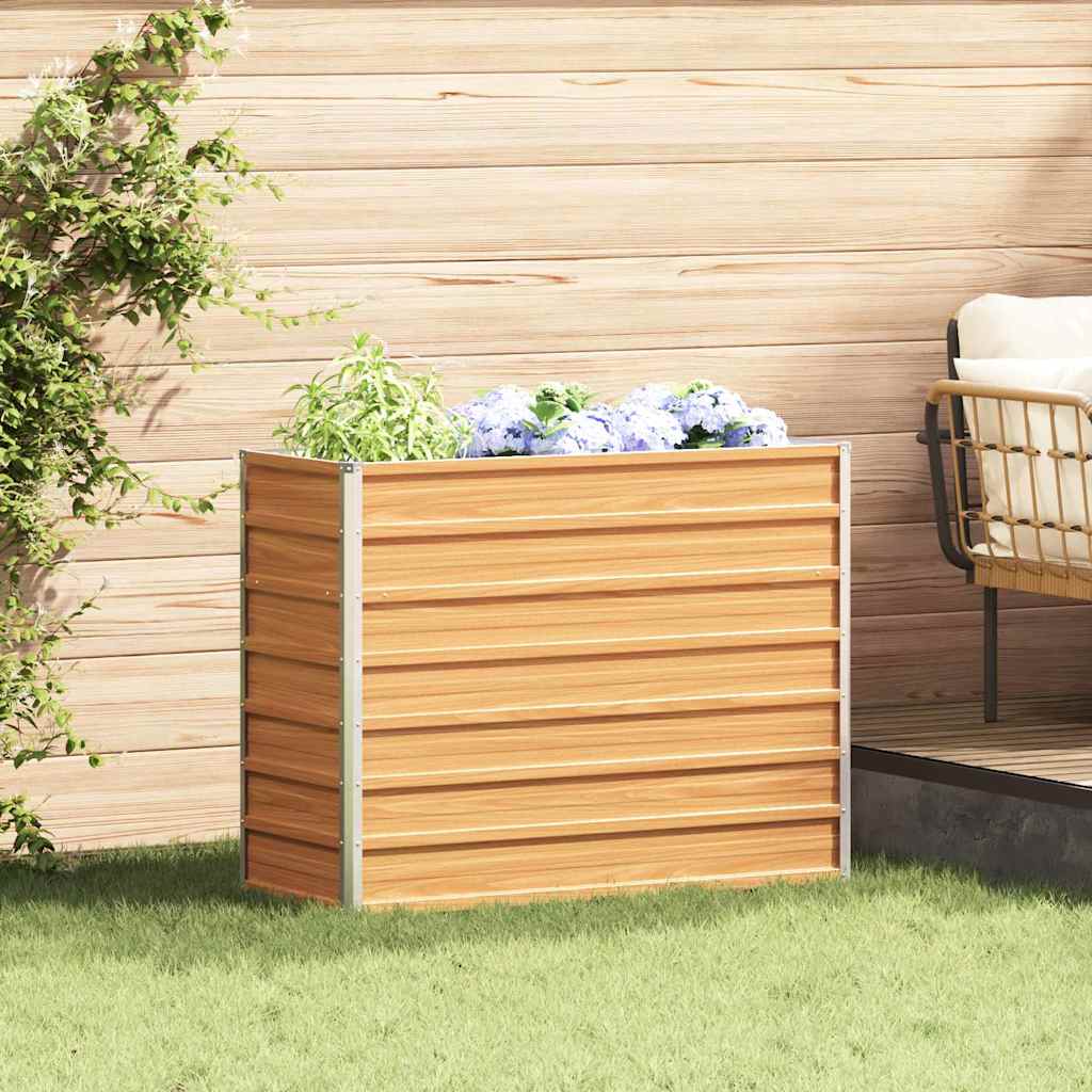 vidaXL Strat înălțat de grădină Maro deschis 100 x 40 x 77 cm