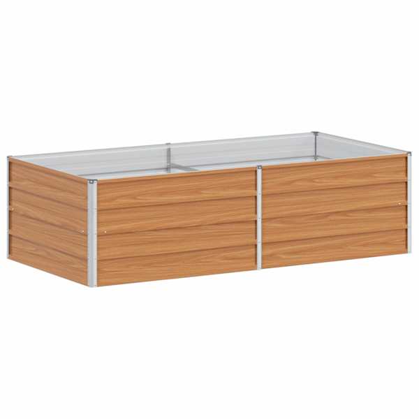 vidaXL K&otilde;rgendatud aia taimelava Helepruun 160 x 80 x 45 cm