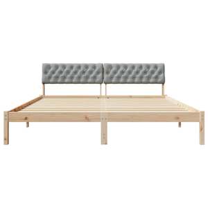Rám postele s čelo Hnědá a světlá šedá 180 x 200 cm - obrázek 5