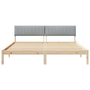 Rám postele s čelo Hnědá a světlá šedá 180 x 200 cm - obrázek 5