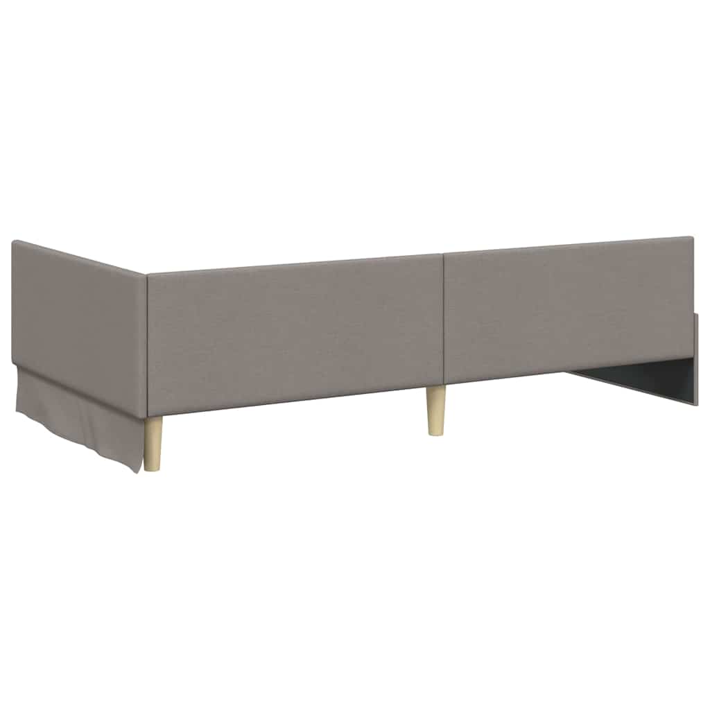 Kotni okvir postelje z matrico Drugo 2 pcs Taupe blago - slika 9
