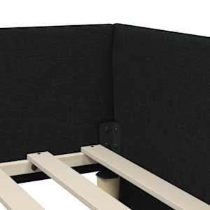 Rohový rám postele s matrací s matrací 2 pcs Zelená textil - obrázek 10