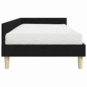 Rohový rám postele s matrací s matrací 2 pcs Zelená textil - obrázek 8