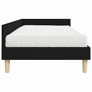 Rohový rám postele s matrací s matrací 2 pcs Zelená textil - obrázek 8