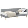 vidaXL Nurgavoodi raam koos madratsiga 2 tk Helehall 90 x 200 cm