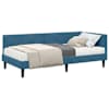 vidaXL Nurgavoodi raam koos madratsiga 2 tk Sinine 80 x 200 cm Samet