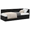 vidaXL Nurgavoodi raam koos madratsiga 2 tk Must 80 x 200 cm Samet