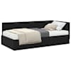 vidaXL Nurgavoodi raam koos madratsiga 2 tk Must 90 x 200 cm Samet
