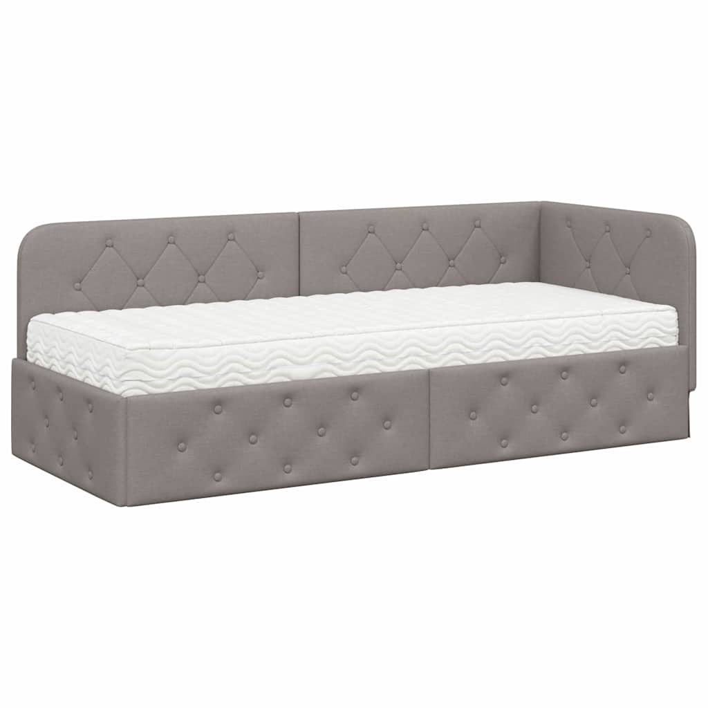 Nurgavoodi raam madratsiga Pruunikashall 80 x 200 cm kangas 2 Kõik vajalik sinu aeda ja koju! Nurgavoodi raam madratsiga Pruunikashall 80 x 200 cm kangas - Image 2