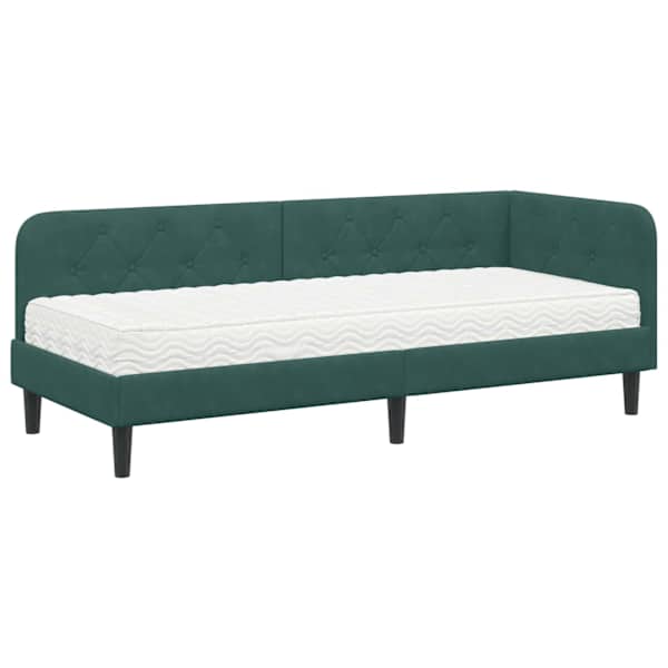 vidaXL Nurgavoodi raam Tume rohelise 80 x 200 cm Samet
