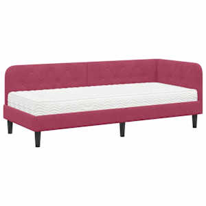 vidaXL Nurgavoodi raam Veinpunane 80 x 200 cm Samet