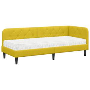 vidaXL Nurgavoodi raam Kollane 80 x 200 cm Samet