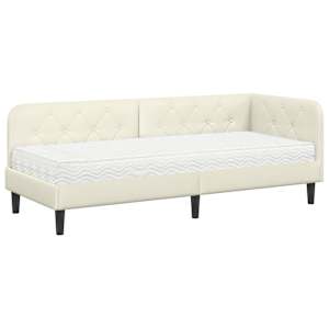 vidaXL Nurgavoodi raam cream 80 x 200 cm Samet