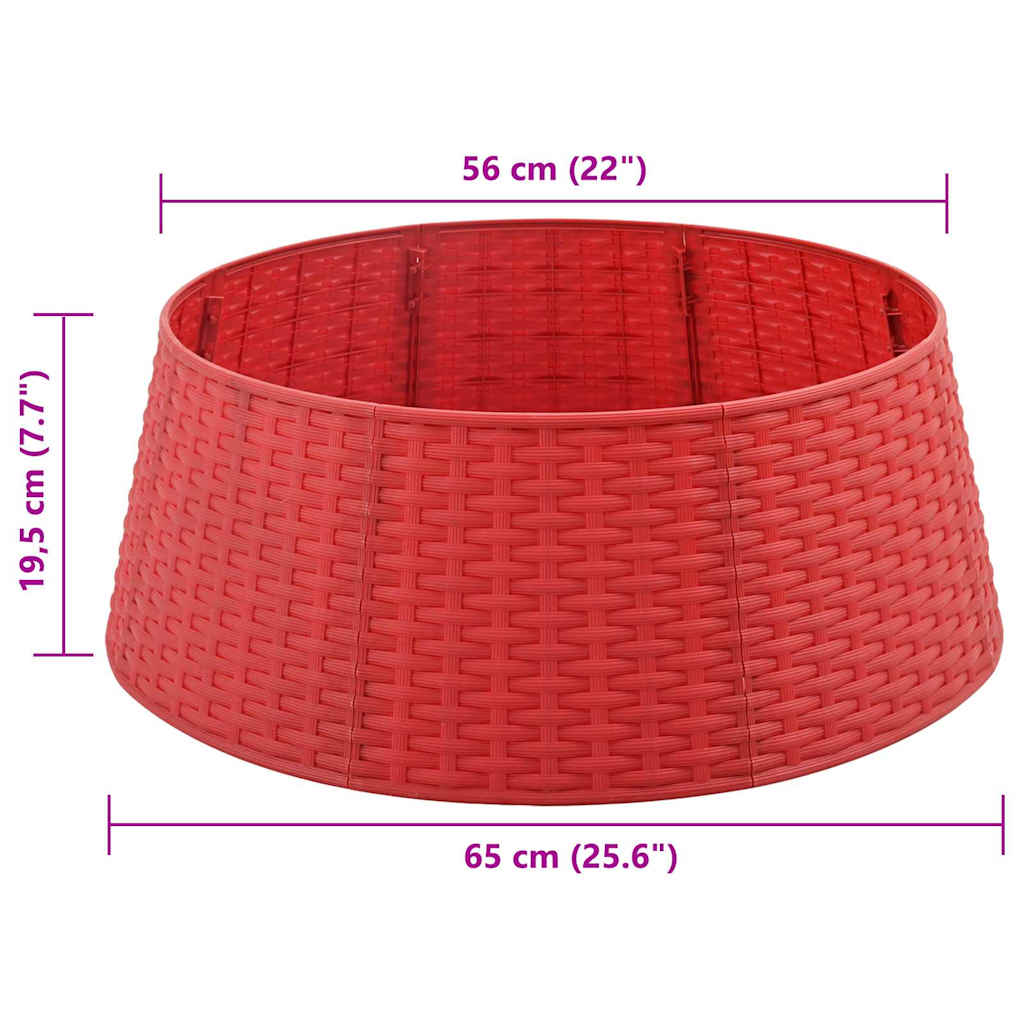 ΧριστουγεννιάτικηΦούσταΔέντρου Κόκκινο Ø 65 x 23 εκατοστά - Image 8