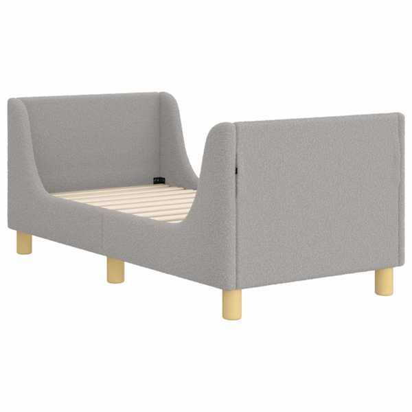 vidaXL Kuni 3-aastase voodi raam koos peatoega Helehall 70 x 140 cm