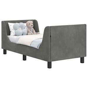 vidaXL Kuni 3-aastase voodi raam koos peatoega Tumehall 70 x 140 cm