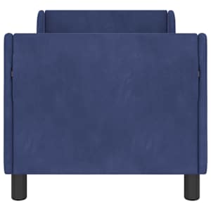 Rám postele pro batole s čelem Policová modrá 70 x 140 cm Samet - obrázek 5