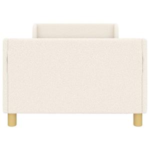 Rám postele pro děti s čelem s čelo Krémová 80 x 200 cm Bouclé - obrázek 5