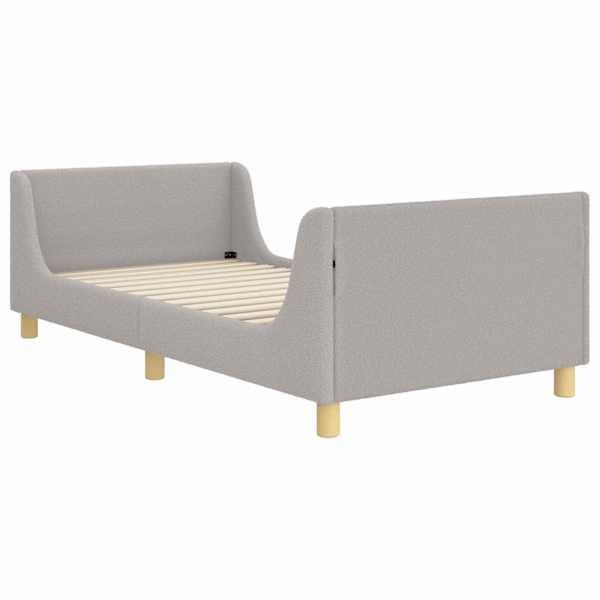 vidaXL Laste voodiraam peatoega peaga Helehall 80x200 cm Boucl&eacute;