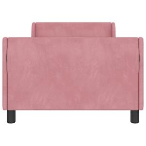 Rám postele pro děti s čelem s čelo Růžová 80 x 200 cm Samet - obrázek 5