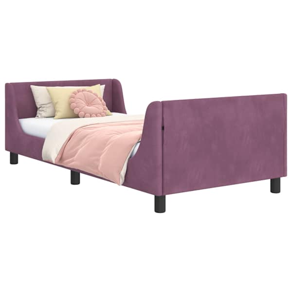 vidaXL Laste voodiraam peatoega peaga Lilla 80 x 200 cm Samet